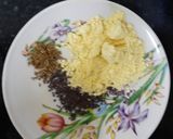 A picture of step 1 of Aloo puri.