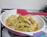 Foto langkah ke 5 dari resep Tumis tahu susu sawi putih.