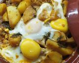 صورة لخطوة 3 من وصفة طاجين البطاطا بالسلق بنين 😋😋😋