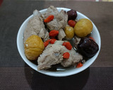 花旗蔘栗子排骨湯(簡單料理)的食譜步驟6照片