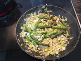 Pasta de cigala con espárragos