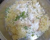 A picture of step 3 of Aloo Puri.