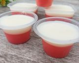 Foto langkah ke 7 dari resep Puding Cocopandan Vla Susu.
