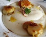 Une image de l'étape 5 de Saint-Jacques à la crème de chou-fleur.