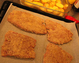 Foto del paso 1 de la receta: Milanesas al nohor con papas nuevas