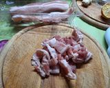Szalonnás, káposztás burgonya Sanyisan recept fázis 1 fotója