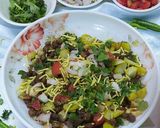 A picture of step 4 of Chatpata Chana chat.