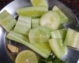 A picture of step 1 of Cucumber Cooler.