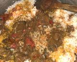 A picture of step 6 of Lamb biryani.