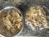 Sopa plátano y pescado