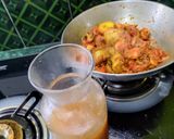 A picture of step 3 of Prawn Potato Masala Curry.