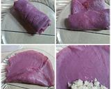 Foto langkah ke 4 dari resep *Dadar Gulung Ubi Ungu*.