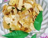 A picture of step 5 of Pappadam thoran.