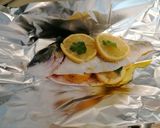 Une image de l'étape 4 de Papillote de daurade gingembre citron, coriandre.