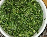 A picture of step 6 of Sarson Da Saag.