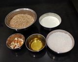 A picture of step 1 of Sesame Milk Cake.