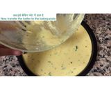 A picture of step 3 of Rava Dhokla- Semolina Sponge Squares.