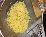 A picture of step 1 of Kimchi Ramen Burger.