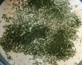 Kapros-tejes zöldbableves (habart) recept fázis 4 fotója