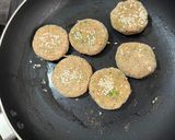 A picture of step 4 of Protein fiber rich sprouts paneer tikki.