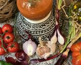 Une image de l'étape 7 de Gaspacho fraîcheur d’été 🍓🥑🧅🫑🧄🌶🍯.