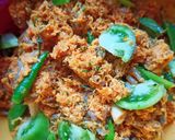 Foto langkah ke 4 dari resep Botok Udang Rebon Bumbu a la Padang.