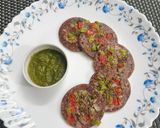 A picture of step 6 of Whole Ragi Mini Uttapa.