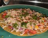 A picture of step 4 of 2 minutes Khakra Pizza.