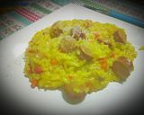 Foto del paso 8 de la receta: Arroz aromático con salchichas