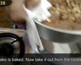 A picture of step 38 of Chocolate Date & Nuts Cake.