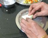 A picture of step 3 of Veg Spring Roll.