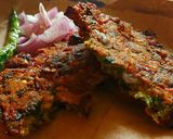 A picture of step 8 of Bhaji Vada.