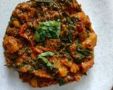 आलू पालक सब्ज़ी रेसिपी चरण 9 फोटो