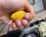 A picture of step 4 of Besan laddoo/ sattu.