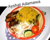 A picture of step 5 of Jollof rice.
