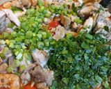 A picture of step 6 of Jambalaya.