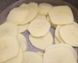 A picture of step 1 of Potato and rosemary stack.