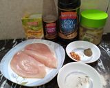 A picture of step 1 of Chicken Steak.