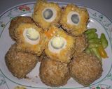 Foto langkah ke 6 dari resep Find egg in oat (bola-bola oatmeal isi telur).