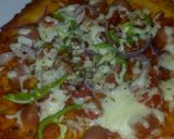 A picture of step 10 of Sausage Pepperoni Pizza#4weekschallenge#Snacksrecipe#.