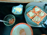 ब्रेड पिज़्ज़ा (bread pizza recipe in Hindi)