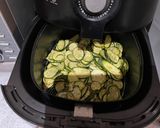 A picture of step 1 of Warm green salad and poached egg.
