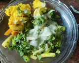 A picture of step 5 of Ranch vegetable idli chili.