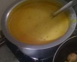 A picture of step 1 of Yogurt tamarind khatti kadhi with pakora...