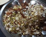 A picture of step 3 of Suji ki tikkiya (Semolina Sweet Dish).
