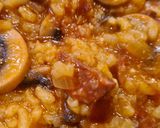 Foto del paso 6 de la receta Arroz con champiñones y chorizo