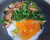 A picture of step 3 of Pad See Ew with Wide Rice Noodles.