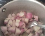 A picture of step 2 of Bhakri with bhindi sabzi.