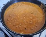 A picture of step 4 of Chana Masala with Bhature.