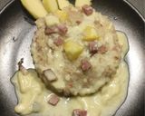 Une image de l'étape 5 de Risotto pommes andouille camembert.